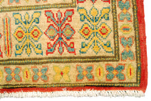 Lade das Bild in den Galerie-Viewer, Runner Hand knotted carpet Ghazni Chubi Red Colors 292x80 CM