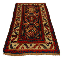 Carica l'immagine nel visualizzatore di Gallery, Hand made Antique Kazak / Shirvan Caucasic Carpets CM 190x103