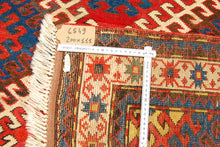 Carica l'immagine nel visualizzatore di Gallery, Hand made Antique Kazak / Shirvan Caucasic Carpets CM 200x111