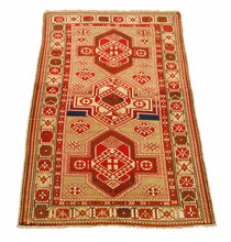 Carica l'immagine nel visualizzatore di Gallery, Hand made Antique Kazak / Shirvan Caucasic Carpets CM 196x120