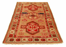 Carica l'immagine nel visualizzatore di Gallery, Hand made Antique Kazak / Shirvan Caucasic Carpets CM 196x120