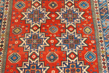 Carica l'immagine nel visualizzatore di Gallery, Hand made Antique Kazak / Shirvan Caucasic Carpets CM 148x108