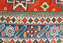 Carica l'immagine nel visualizzatore di Gallery, Hand made Antique Kazak / Shirvan Caucasic Carpets CM 148x108