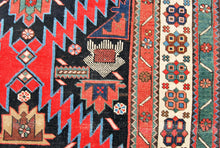 Load image into Gallery viewer, Hand made Antique Kazak / Shirvan/Kuba Caucasic Carpets 265x 117 CM