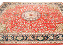 Carica l'immagine nel visualizzatore di Gallery, Original Hand Made Carpets CM 300x250 Tabriz Misto seta 60Raj