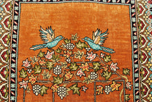 Lade das Bild in den Galerie-Viewer, 62x40 Cm Antico Tappeto Hereche / Hereke in seta 100%
