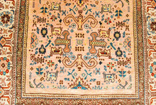 Lade das Bild in den Galerie-Viewer, 62x40 Cm Antico Tappeto Hereche / Hereke in seta 100%