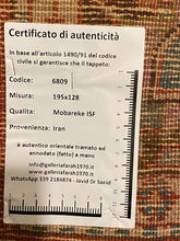 Carica l'immagine nel visualizzatore di Gallery, Original Hand Made Carpets CM 195x128 Mobareke Isfahan