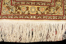Carica l'immagine nel visualizzatore di Gallery, Antico Tappeto Hereche / Hereke in seta 100% Misura 70x43