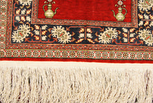 Lade das Bild in den Galerie-Viewer, 62x40 Cm Antico Tappeto Hereche / Hereke in seta 100%