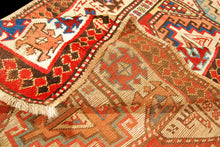 Carica l'immagine nel visualizzatore di Gallery, Antique Hand made Antique Kazak / Shirvan Caucasic Carpets CM 260x110