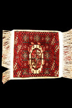 Lade das Bild in den Galerie-Viewer, Tappeto Autentico Originale Annodato a Mano Kashmir Pakistan 30x30 CM