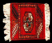 Lade das Bild in den Galerie-Viewer, Tappeto Autentico Originale Annodato a Mano Kashmir Pakistan 30x30 CM