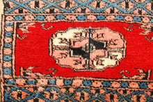 Lade das Bild in den Galerie-Viewer, Tappeto Autentico Originale Annodato a Mano Kashmir Pakistan 30x30 CM