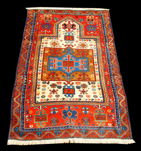 Antique Hand made Antique Kazak / Shirvan Caucasic Carpets 130x85 CM 