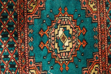 Lade das Bild in den Galerie-Viewer, Tappeto Autentico Originale Annodato a Mano Kashmir Pakistan 30x30 CM