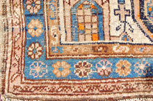 Carica l'immagine nel visualizzatore di Gallery, Ancient Antique Original Hand Made Carpets Tapis Teppich CM 166x105
