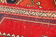 Carica l'immagine nel visualizzatore di Gallery, 102x50 CM Ancient Antique Original Hand Made Carpets Tapis Teppich