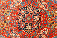 Lade das Bild in den Galerie-Viewer, Tappeto Originale annodato a mano Kashan Dabir Sanayeh CM 190x125