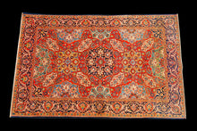 Lade das Bild in den Galerie-Viewer, Tappeto Originale annodato a mano Kashan Dabir Sanayeh CM 190x125