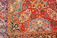 Carica l'immagine nel visualizzatore di Gallery, Tappeto Originale annodato a mano Kashan Dabir Sanayeh CM 190x125