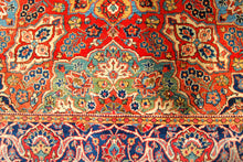 Lade das Bild in den Galerie-Viewer, Tappeto Originale annodato a mano Kashan Dabir Sanayeh CM 190x125