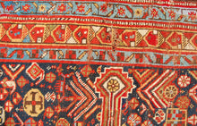 Carica l'immagine nel visualizzatore di Gallery, Tappeto Vintage Originale annodato a mano Malayer CM 320x145