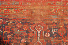 Carica l'immagine nel visualizzatore di Gallery, Tappeto Vintage Originale annodato a mano Malayer CM 320x145