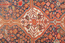 Carica l'immagine nel visualizzatore di Gallery, Tappeto Vintage Originale annodato a mano Malayer CM 320x145