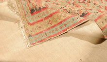 Lade das Bild in den Galerie-Viewer, Tappeto Vintage Originale annodato a mano senne Kurdish CM 190x123