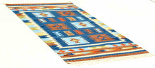 Carica l'immagine nel visualizzatore di Gallery, kilim originale Occasion lana cotone (110x60 CM)