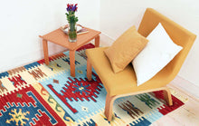 Load image into Gallery viewer, 150x90 CM Kilim Original, Authentic Hand Made 80% WOOL 20% COTTON Indian #Gal