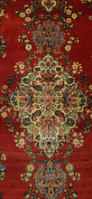 Carica l'immagine nel visualizzatore di Gallery, Kirman Ravar / Lavar Tappeto Originale annodato a mano CM 225x137 (Galleria Farah 1970)