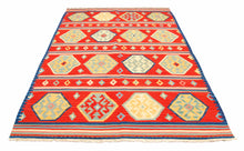 Carica l'immagine nel visualizzatore di Gallery, kilim moderno autentico originale 244x168 cm