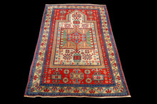 Carica l&#39;immagine nel visualizzatore di Gallery, Hand made Antique Kazak / Shirvan Caucasic Carpets CM 154x86
