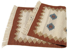 Carica l'immagine nel visualizzatore di Gallery, Kilim Tapis india originale CM 300x200 - Galleria Farah1970