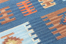 Carica l'immagine nel visualizzatore di Gallery, kilim originale Occasion lana cotone (110x60 CM)