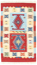 Load image into Gallery viewer, 150x90 CM Kilim Original, Authentic Hand Made 80% WOOL 20% COTTON Indian #Gal