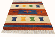 Carica l'immagine nel visualizzatore di Gallery, Kilim lavabile in lavatrice 100% cotone 50x50 cm
