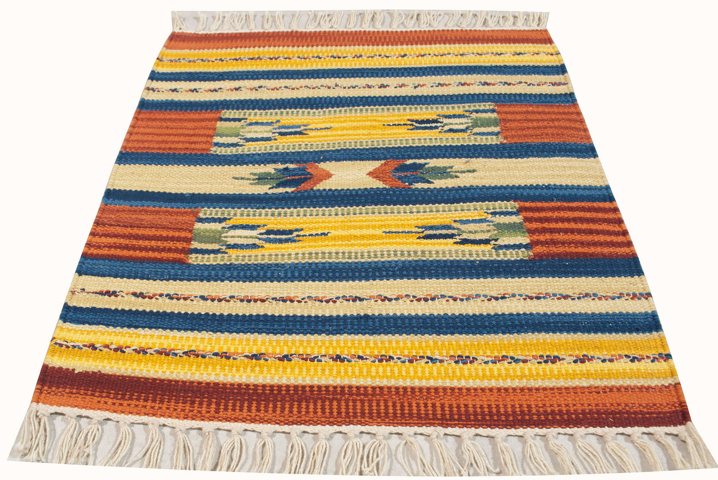 Kilim lavabile in lavatrice 100% cotone 50x50 cm
