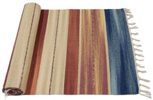 Carica l'immagine nel visualizzatore di Gallery, Kilim Autentico Originale Fatto a Mano, Reversibile, 100% cotone 90x60 cm
