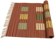 Carica l&#39;immagine nel visualizzatore di Gallery, Kilim Autentico Originale Fatto a Mano, Reversibile, 100% cotone 90x60 cm
