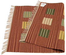 Carica l&#39;immagine nel visualizzatore di Gallery, Kilim Autentico Originale Fatto a Mano, Reversibile, 100% cotone 90x60 cm

