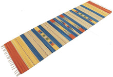 Load image into Gallery viewer, Kilim Autentico Originale Fatto a Mano, 100% cotone 240x60 cm
