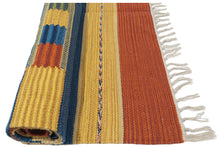 Load image into Gallery viewer, Kilim Autentico Originale Fatto a Mano, 100% cotone 240x60 cm
