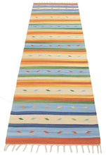 Carica l&#39;immagine nel visualizzatore di Gallery, Kilim Autentico Originale Fatto a Mano, 100% cotone 240x60 cm
