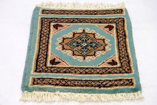 Tappetino Piccolo  Lana Merinos Islamabad - 30x30 Cm (GalleriaFarah1970)