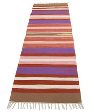 Carica l&#39;immagine nel visualizzatore di Gallery, Kilim Autentico Originale Fatto a Mano, 100% cotone 200x60 cm
