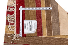 Load image into Gallery viewer, Kilim indiano autentico moderno e originale, 90x60 cm
