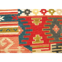 Carica l'immagine nel visualizzatore di Gallery, Kilim indiano autentico moderno e originale, 100x60 cm (Galleriafarah1970)
